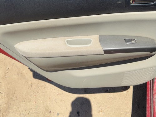 06-09 Prius Driver Left Rear Door Trim Panel With Switches Back Cloth Inner Bisq