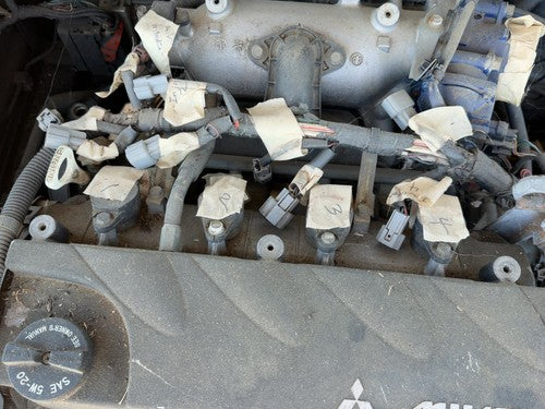 06-12 Mitsubishi Eclipse Complete Fuel Rail With Injectors Set Loaded Oem 2.4L