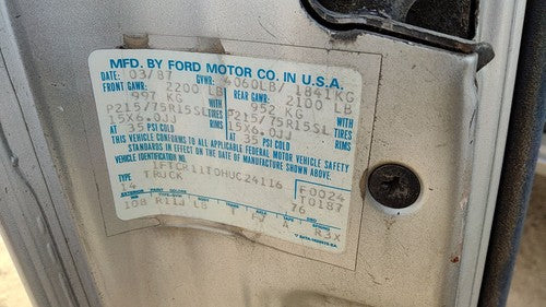 83-88 Ford Ranger Passenger Right A Pillar Trim Windshield Post Panel Oem Blue