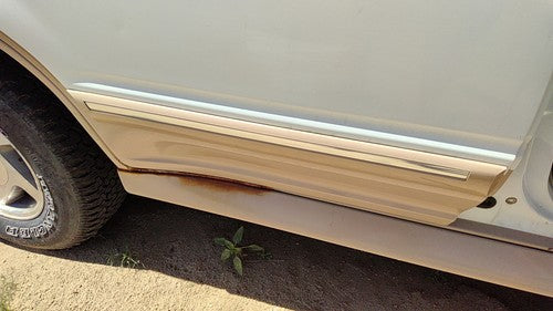 1993 Ford Explorer Passenger Right Rear Moulding From Door Back Trim Strip White