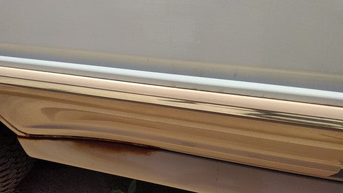 1993 Ford Explorer Passenger Right Rear Moulding From Door Back Trim Strip White