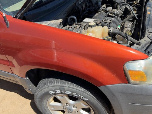 01-07 Ford Escape Passenger Right Front Fender Oem Without Wheel Lip Orange Gw