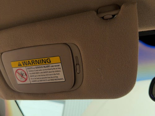 2001 Lincoln LS Driver Left Sun Visor OEM Illuminated Tan 4H 1W4Z5404105AAA