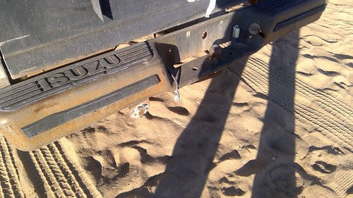 1981-1987 Isuzu Pup Pickup Rear Back Step Bumper With Brackets Oem 2900036000