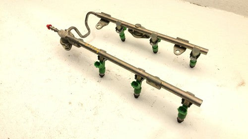 2013-16 Nissan Pathfinder Complete Fuel Rail With Injectors Set Loaded Oem 3.5L