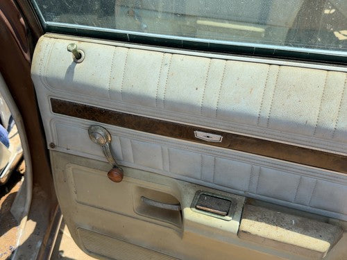 1974 Chevy Impala Passenger Right Rear Door Trim Panel Manual Back