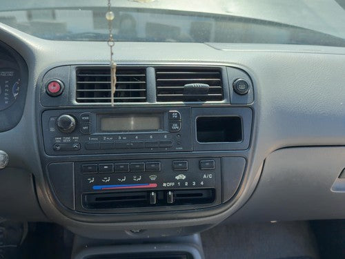 1996-1998 Honda Civic Trim Bezel Around Radio Surround Dash Panel Oem Gray F