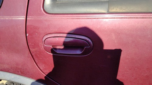 97-02 Ford Expedition Passenger Right Rear Outside Door Handle Back Maroon Jl