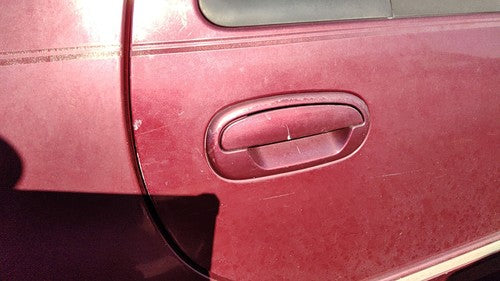 97-02 Ford Expedition Passenger Right Rear Outside Door Handle Back Maroon Jl