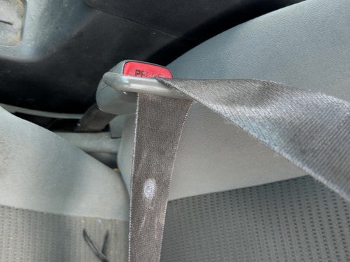 11-12 Sentra Driver Left Front Seat Belt Buckle Receiver Oem Cloth Charcoal X