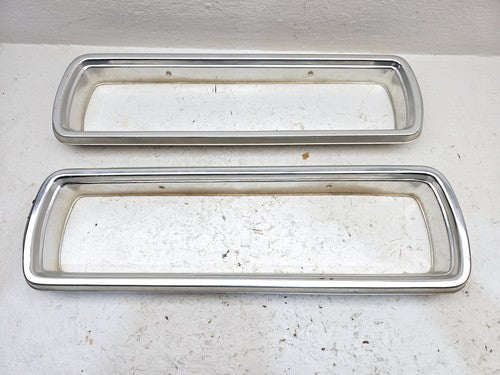 1964 Ford Thunderbird Coupe Pair Chrome Tail Light Trim Bezel Surround Oem