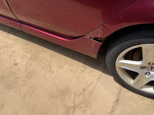 2004-2006 Acura Tl Driver Left Lower Rocker Panel Moulding Oem Redondo Red