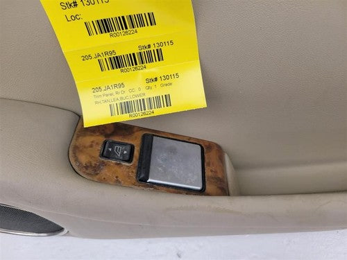 1995 Jaguar Xj6 Passenger Right Rear Back Inside Door Trim Panel Lower Section