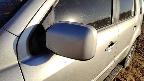 2009-2015 Honda Pilot Driver Left Side Mirror Door Mounted Oem Power Silver Si