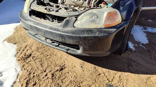 1996-1998 Honda Civic Front Bumper Cover Assembly Oem Black 4802120