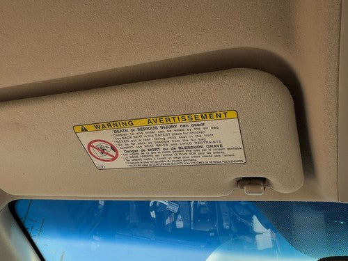 2005 Toyota Prius Driver Left Sun Visor From 01/01/05 Tan 08 OEM 7432047133A4