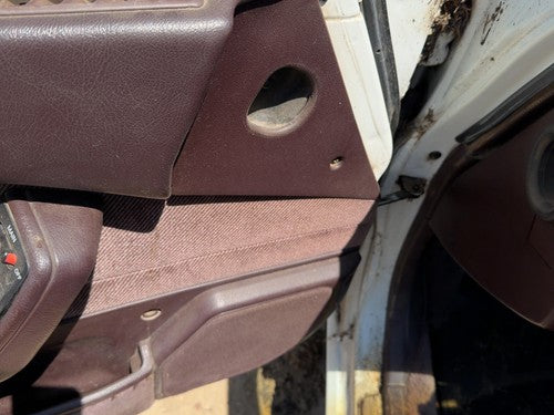 1989 Honda Accord Lx Driver Left Front Door Trim Panel With Master Switch Maroon