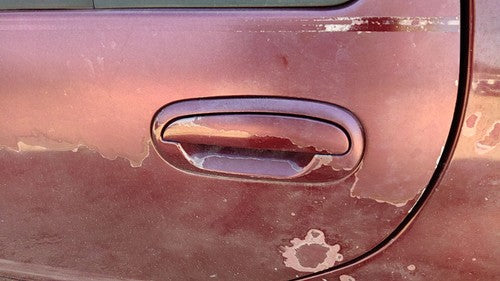 1997-02 Ford Expedition Driver Left Rear Outside Door Handle Oem Back Maroon Jl