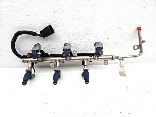 08-12 Malibu Complete Fuel Rail With Injectors Set With Wiring Harness Oem 3.6L