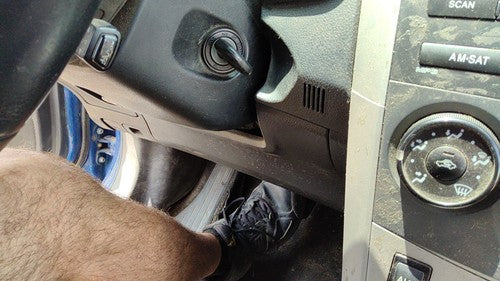 09 10 Toyota Corolla Lower Dash Under Column Knee Bolster Trim Panel Charcoal 17
