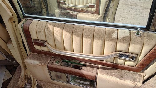 77-84 Cadillac Deville Passenger Right Rear Door Trim Panel With Switches Back
