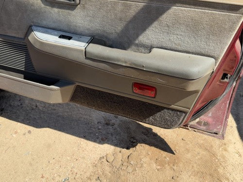 87 Maxima Passenger Right Front Door Trim Panel With Switches 4 Door Sedan Gray