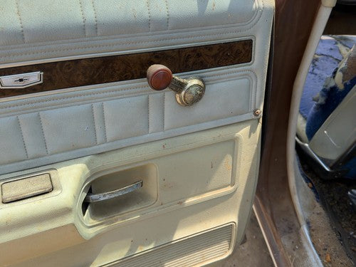 1974 Chevy Impala Driver Left Rear Door Trim Panel Manual Back