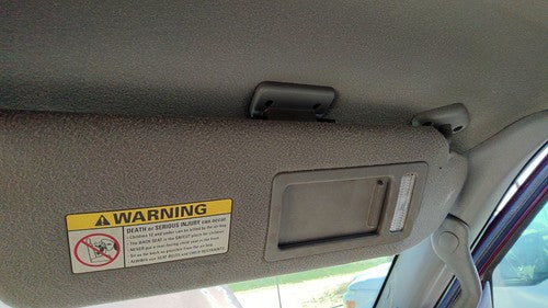 1997-1999 Ford Expedition Passenger Right Sun Visor Oem Gray F2