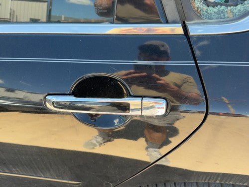 06-10 M35X Driver Left Rear Outside Door Handle Back Painted Center Black Obsidi