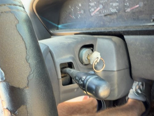 1993-1995 Nissan Pathfinder Steering Column Assembly OEM Gray Floor Shift