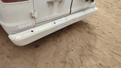 1971-1977 Dodge Van B200 Rear Bumper Assembly Oem Back White 02959531