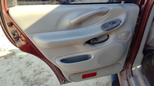 97-99 Expedition Driver Left Rear Inside Door Trim Panel With Switches Back Gray