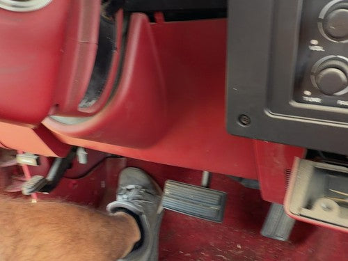 1987-1993 Dodge Dakota Lower Dash Under Column Knee Bolster Trim Panel Oem Red