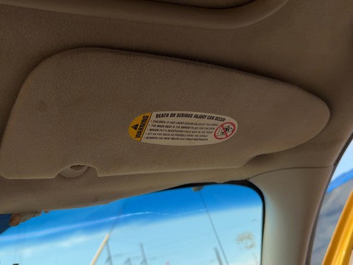2002 Chrysler Pt Cruiser Passenger Right Sun Visor Oem Taupe/Beige Fl 0Tf86Mf1Af