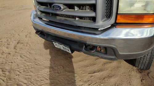 1999-2004 Ford F250 Super Duty Chrome Front Bumper With Brackets Assembly Oem