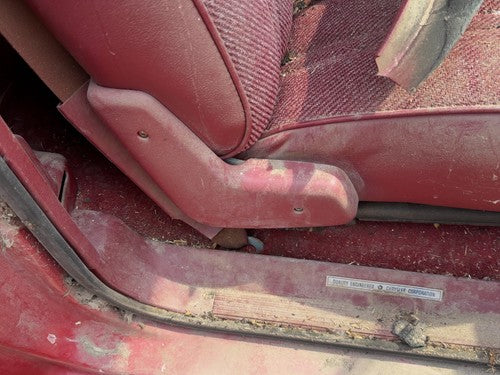 1991-1993 Dodge Dakota Passenger Right Side Seat Trim Panel Oem Red