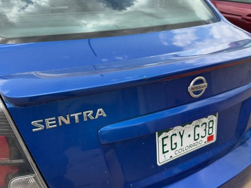 2007-2012 Nissan Sentra Rear Spoiler Back Wing Oem 2.0L Blue B17 96030Et80C