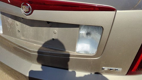 03-07 Cts License Plate Trim Surround Panel Oem Tail Trunk Finish Sand Storm 61U