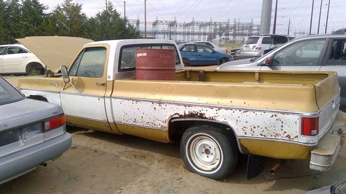 1975 C10 Pickup Passenger Right Lower Map Pocket Inside Door Panel Light Saddle