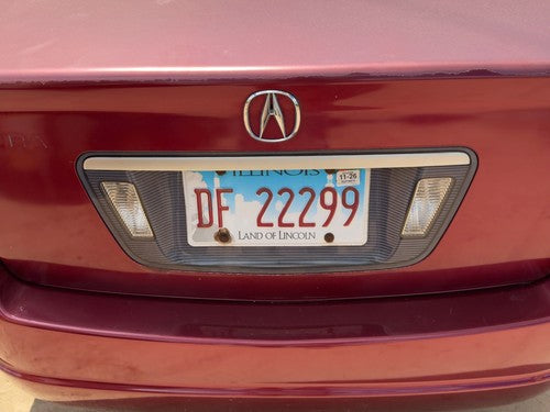 2004-2008 Acura Tl License Plate Trim Surround Panel Oem Tail Trunk Finish