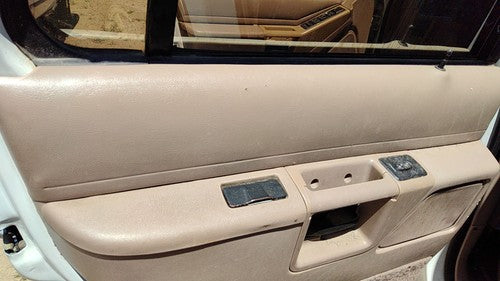 93 Ford Explorer Driver Left Rear Inside Door Trim Panel With Switches Back Tan