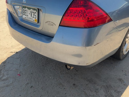 06-07 Accord Rear Bumper Cover Assembly Oem Back 2.4L Sedan Cool Blue B542M