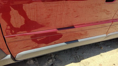 01-07 Volvo V70 Xc Driver Left Front Moulding From Door Oem Trim Strip Red 445