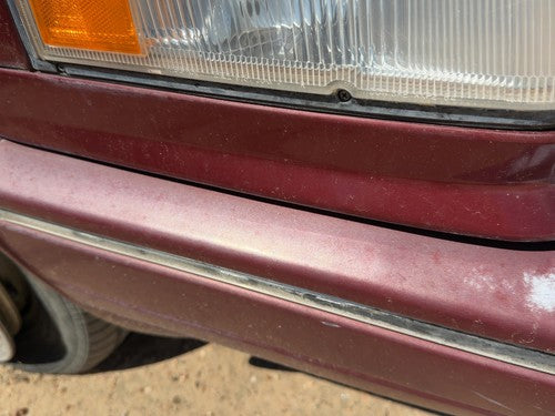 1985-1988 Nissan Maxima Passenger Right Moulding From Fender Oem Trim Strip Red