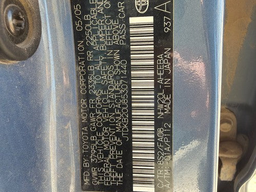 04-09 Toyota Prius Driver Left Front Spindle Steering Knuckle With Wheel Hub Oem