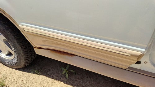 1993 Ford Explorer Passenger Right Rear Moulding From Door Back Trim Strip White