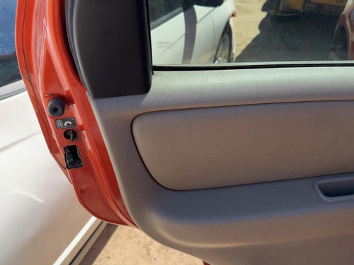 03-07 Escape Driver Left Rear Door Trim Panel With Switches Back Pebble Tan Ah