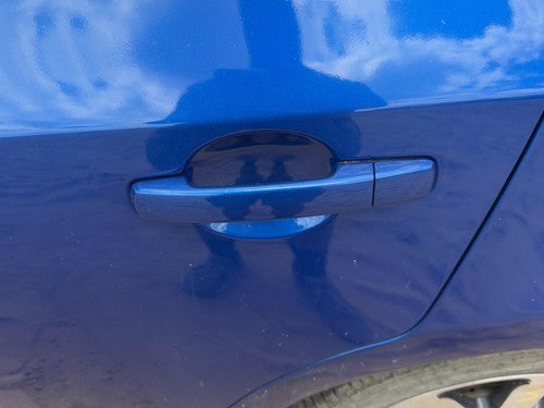 2007-2012 Nissan Sentra Driver Left Rear Outside Door Handle Oem Back Blue B17