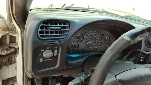 98-02 S10 Pickup Trim Bezel Around Speedometer Oem Dash Surround Panel Gray 12D