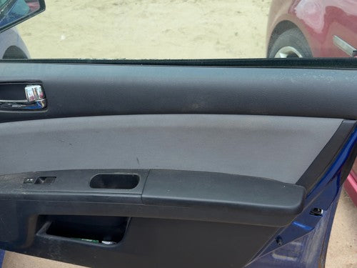 10-12 Sentra Passenger Right Front Door Trim Panel With Switches Charcoal X